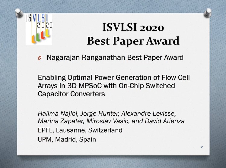 Best paper award ISVLSI2020